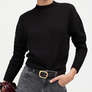 Modern Romantic Alpaca Blend Mockneck Puff Sleeve Sweater Madewell NWT Sz XL